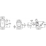 Roca The Gap Rimless 掛牆座廁淨廁身